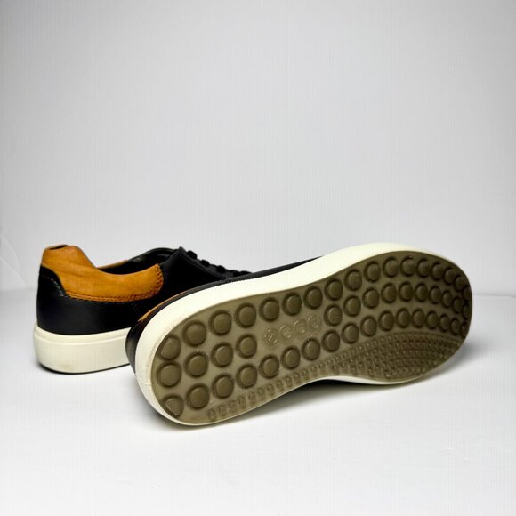 Ecco Men's Soft 7 Leather Sneaker Black Sz 9 US - Picture 4 of 9